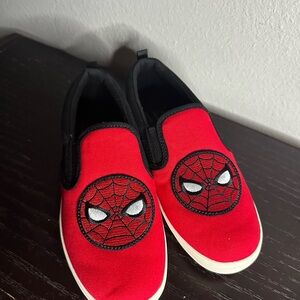 GAP Kids Red and Black Spider Slip-On Sneakers